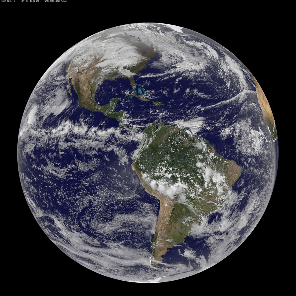 NASA GOES-13 Full Disk view of Earth November 24, 2010